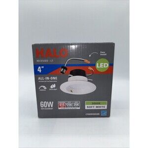 Halo 4" All-In-One White LED Recessed Dimmable Light-# LT460WH6930R New Open Box